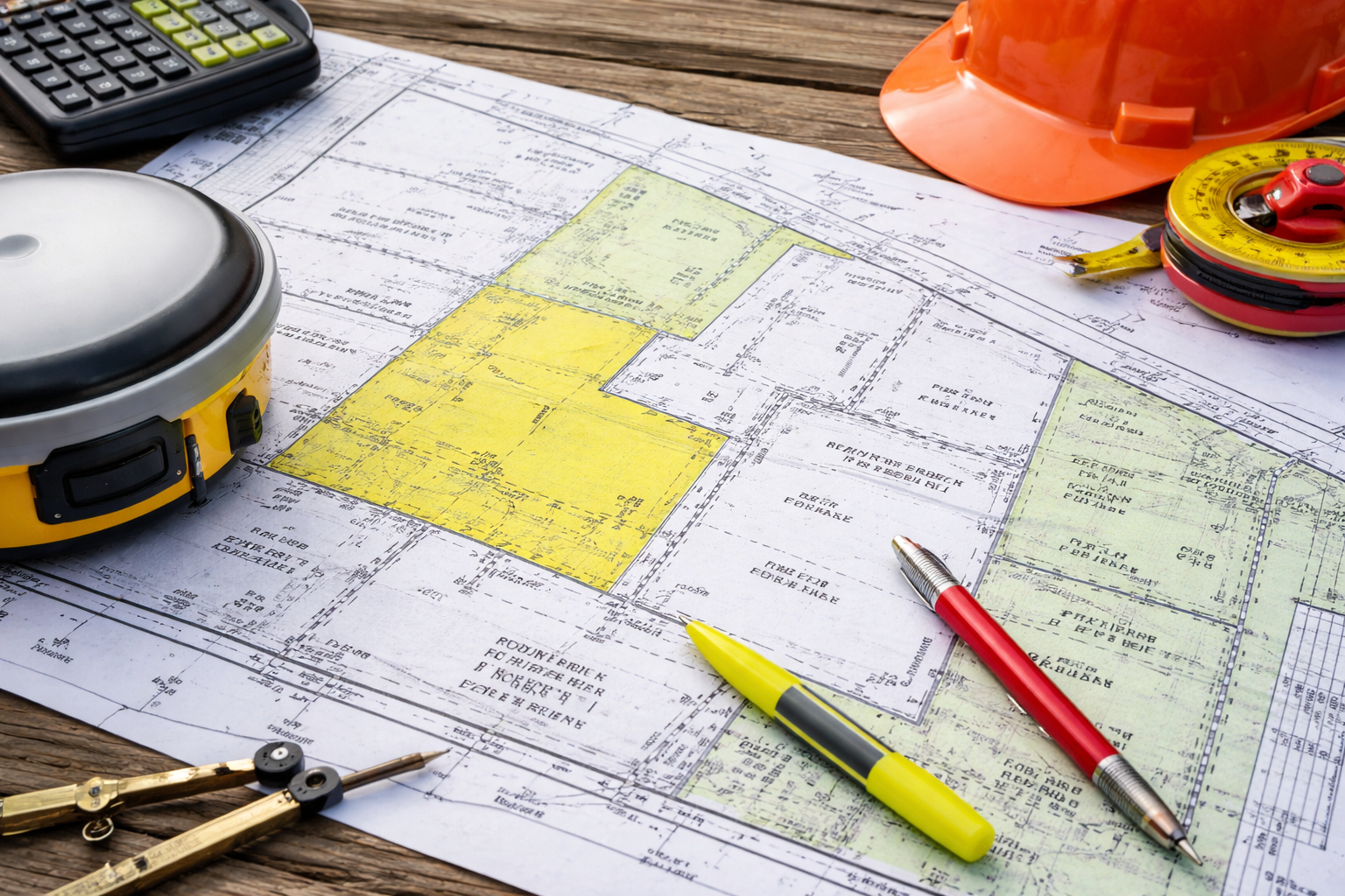 Construction staking and layout services